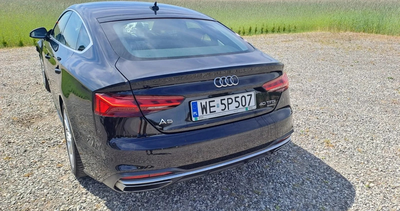 Audi A5 cena 90000 przebieg: 72000, rok produkcji 2022 z Byczyna małe 154